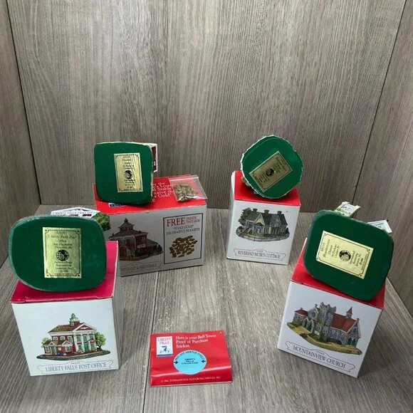 Liberty Falls Americana Collection 4-pc Miniature Village Buildings Vintage 1990 - Picture 11 of 11